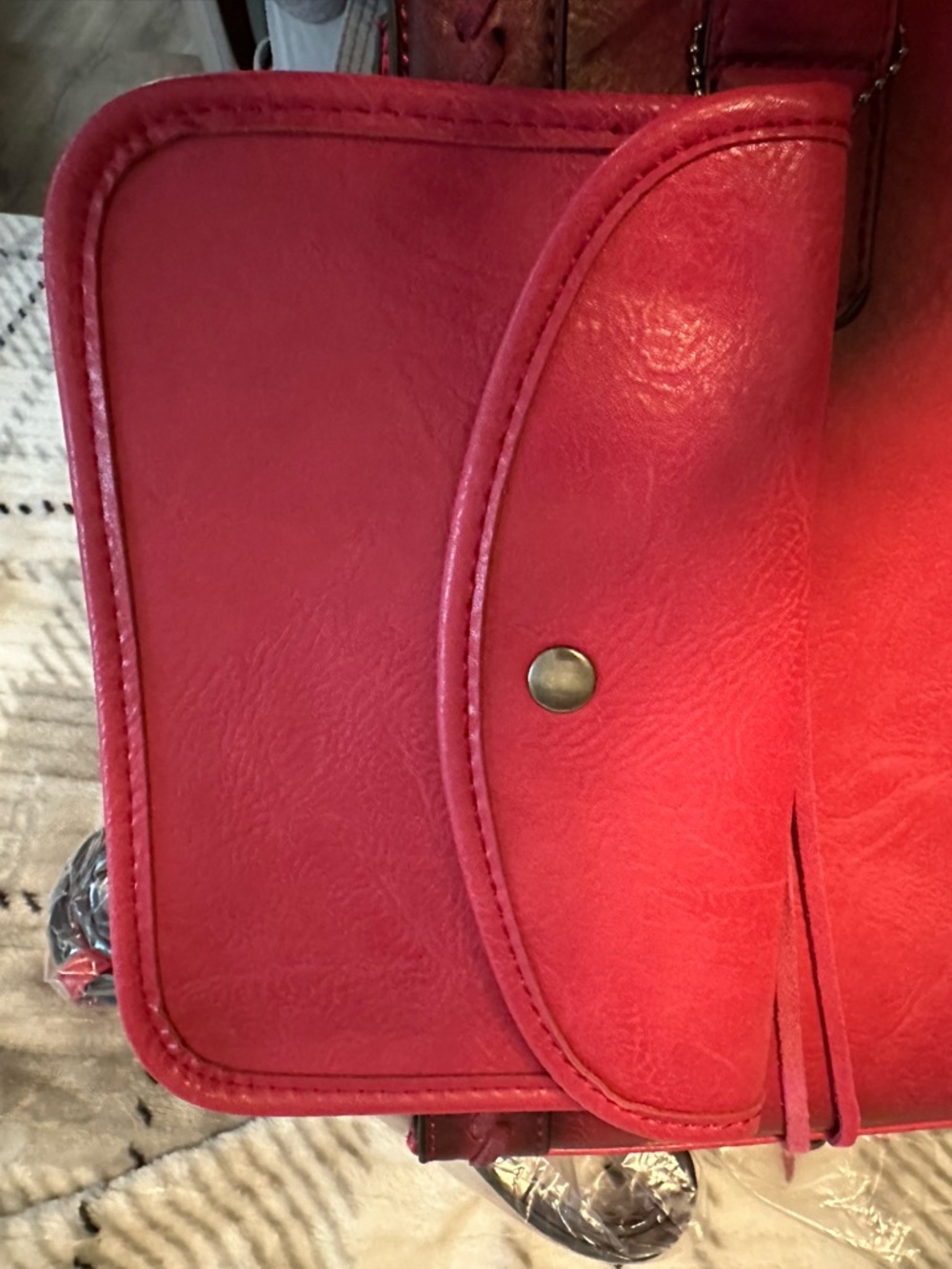Wrangler Burgundy Red Leather Purse With Matching Wallet New Western - Picture 9 of 9